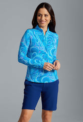 L/S Mock Rebecca Turq Multi